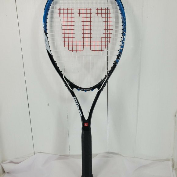 Wilson Impact Tennis Racquet Titanium Volcanic Frame USA Power Bridge - Picture 3 of 9